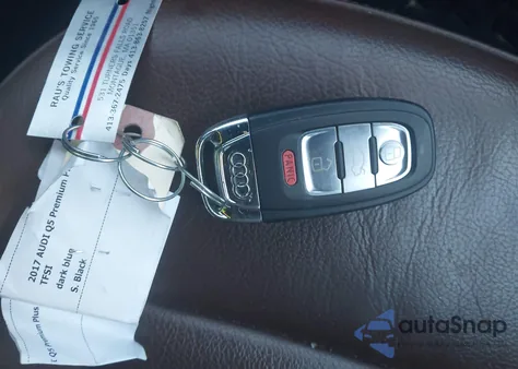 2017 Audi Q5 2.0T Premium из США, поврежденный, VIN WA1L2AFP8HA012589